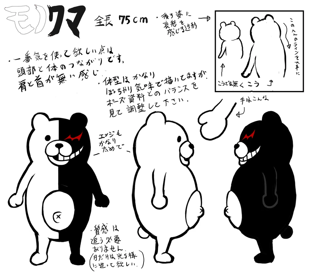 Monokuma concept art